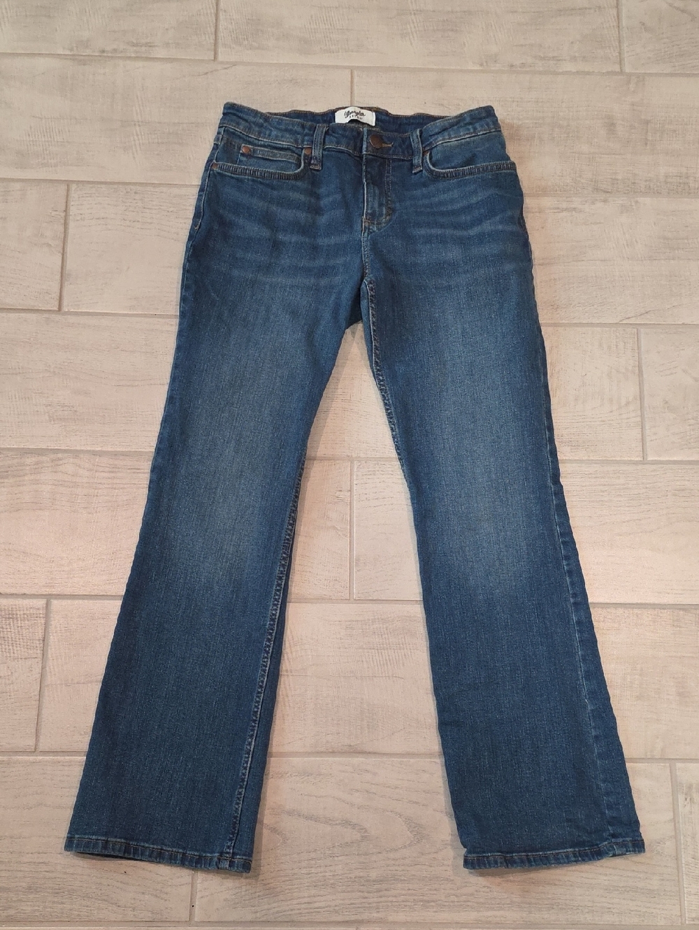 Wrangler Retro Mid Rise Boot Juniors Size 7x32 Western Stretch